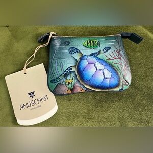 Anuschka Sea Turtle Wallet  Pouch